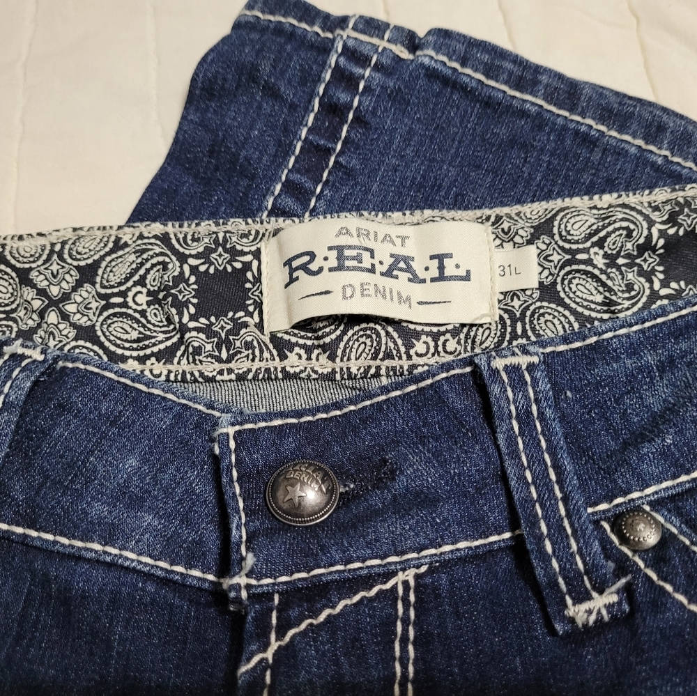 Ariat Real Demin Jean's, Size 31 Long